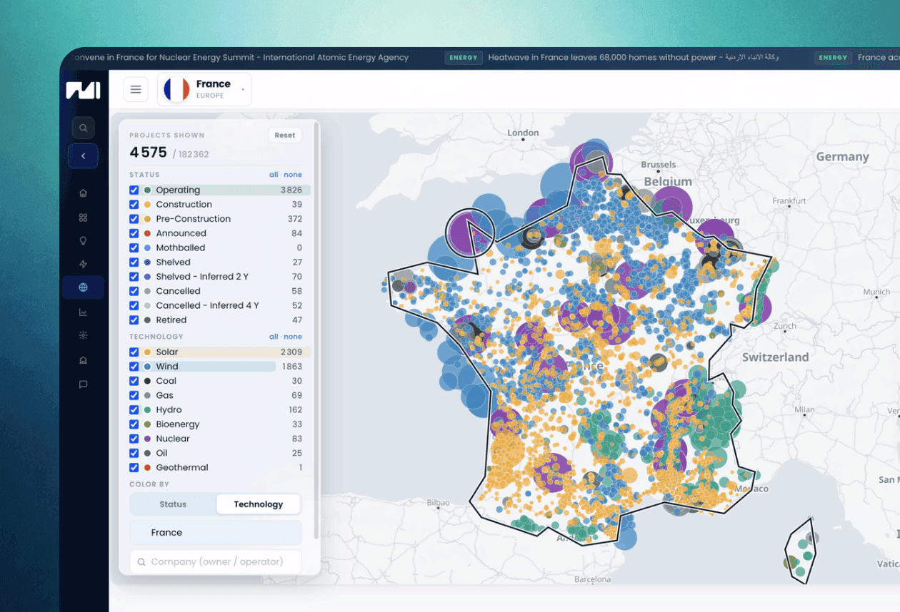 Tous les actifs, cartographiés